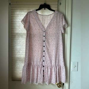 Flower Print Dress/Cardigan